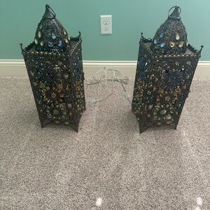 Turkish  Mosaic Lantern Set